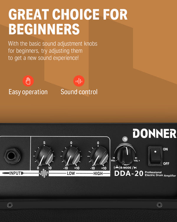 Mini amplificador de batería eléctrica - Donner