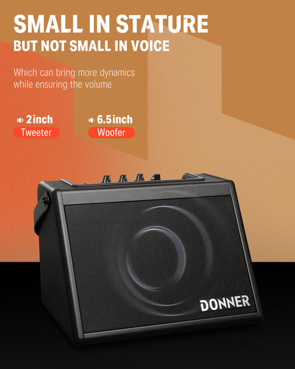 Mini amplificador de batería eléctrica - Donner