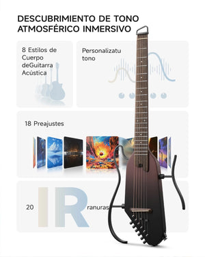 Donner HUSH™ I PRO - Guitarra de viaje