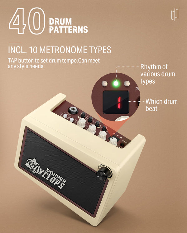 Amplificador combinado de guitarra Donner Cyclops