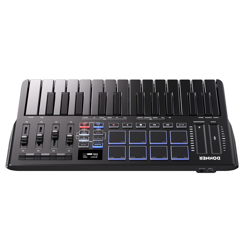 Controlador de teclado MIDI Donner DMK-25 PRO