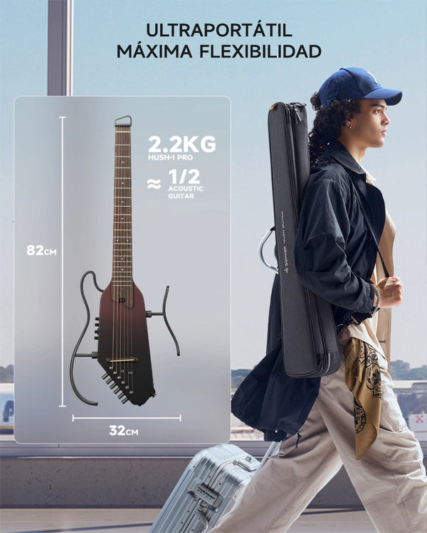 Donner HUSH™ I PRO - Guitarra de viaje