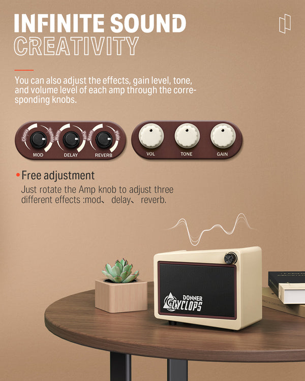 Amplificador combinado de guitarra Donner Cyclops