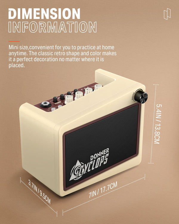 Amplificador combinado de guitarra Donner Cyclops