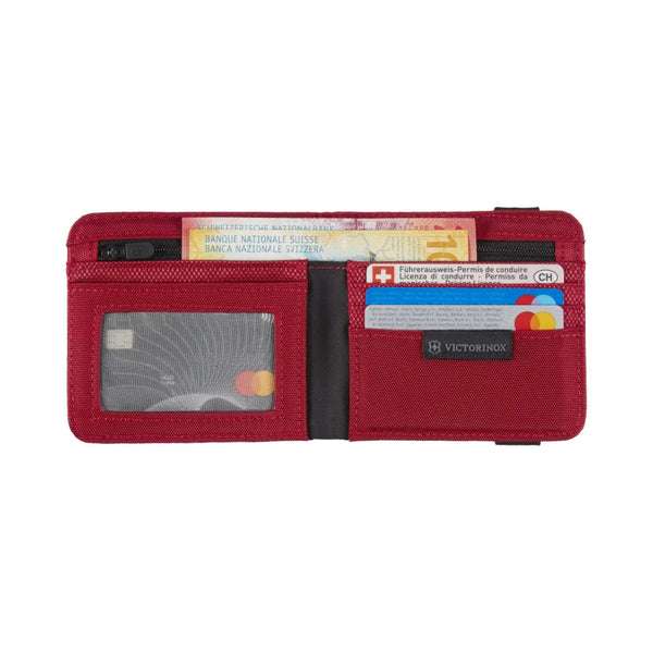 TA 5.0 EXT BI-FOLD WALLET RFID RED - VICTORINOX
