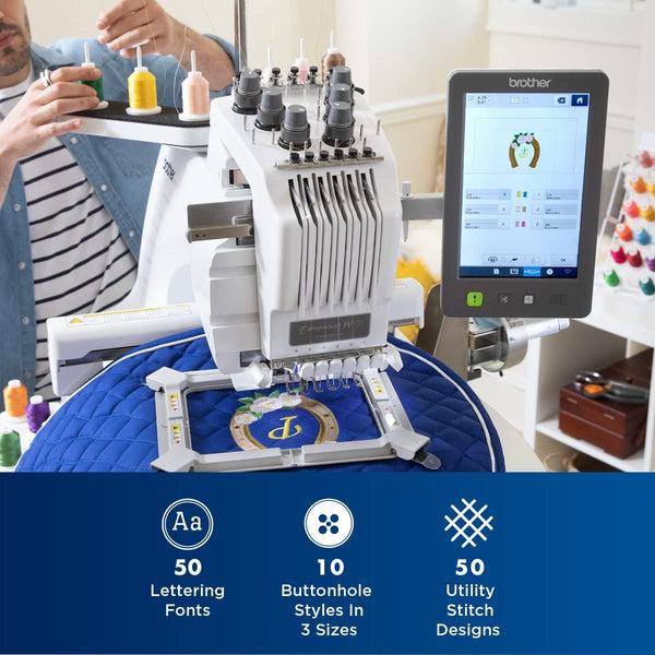 Máquina Profesional de Bordado CON ACCESORIOS - KIT PR680W