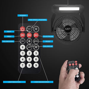 Audiobox - Ventilador Portatil con Altavoz