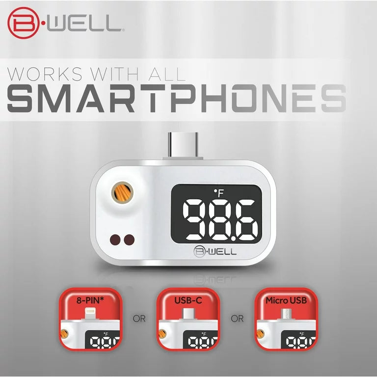 Mini Termómetro de Frente para Smartphone – BWell