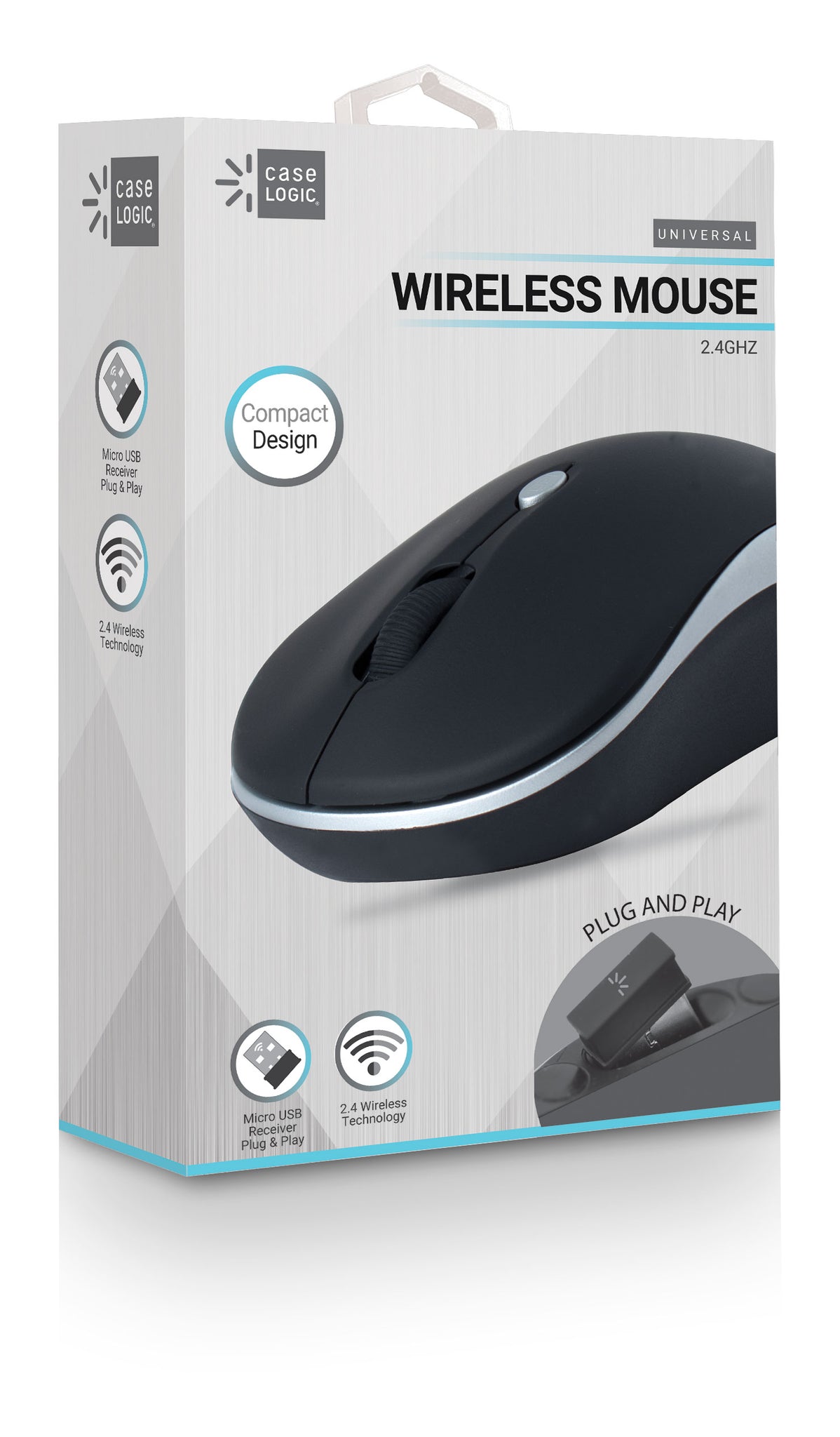 Mouse USB Ergonómico Inalámbrico - Case Logic