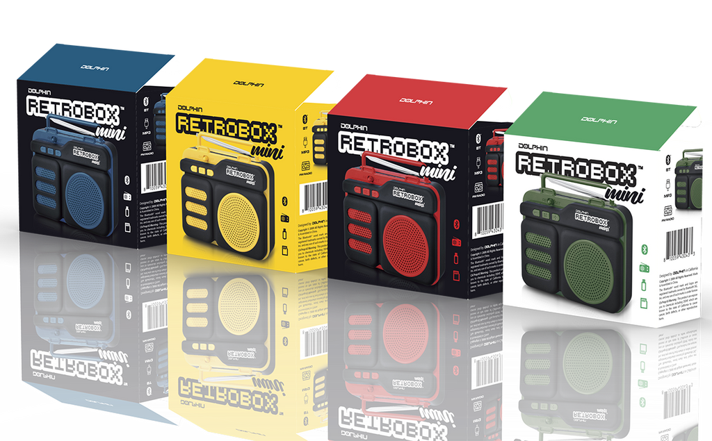 Radio Retrobox Mini RTX-10 Portable Color Amarillo : Precio Guatemala