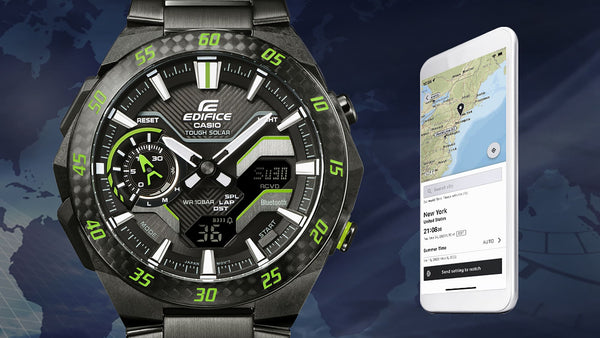 Reloj - EDIFICE WINDFLOW ECB-2200RC-1A3