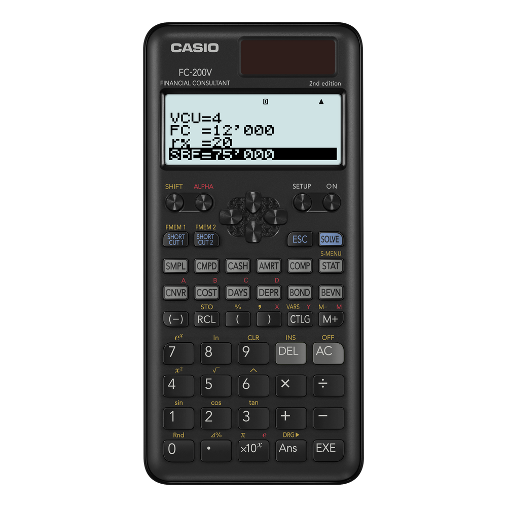 Calculadora Financiera - FC-200V-2-W