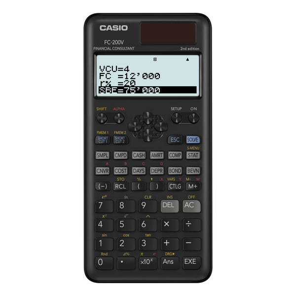Calculadora Financiera - FC-200V-2-W