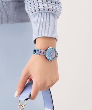 Reloj para Dama Coral Azul Iridiscente - Guess
