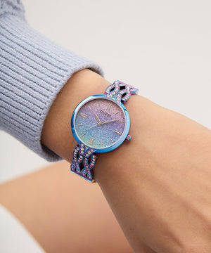 Reloj para Dama Coral Azul Iridiscente - Guess
