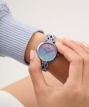 Reloj para Dama Coral Azul Iridiscente - Guess