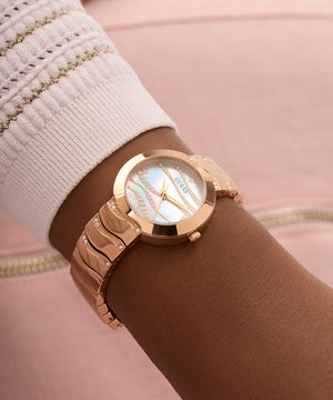 Reloj Dama Rose-Gold Crystal Strap - Guess