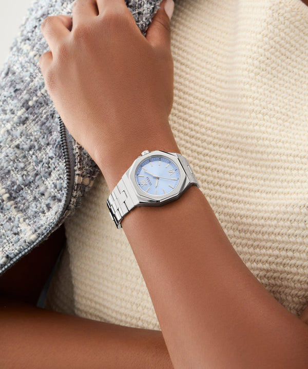 Reloj Dama Silver Tone Ice Blue - Guess