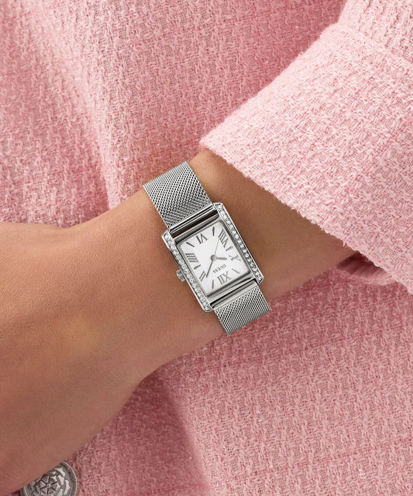Silver Tone Rectangel - Guess GW0997L1