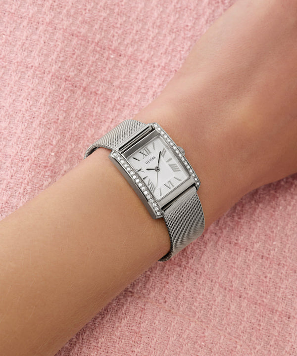 Silver Tone Rectangel - Guess GW0997L1