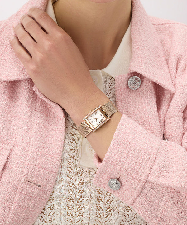 Rose Gold Tone Rectangel - GW0997L3