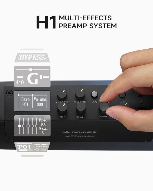 Donner HUSH™ I PRO - Guitarra de viaje