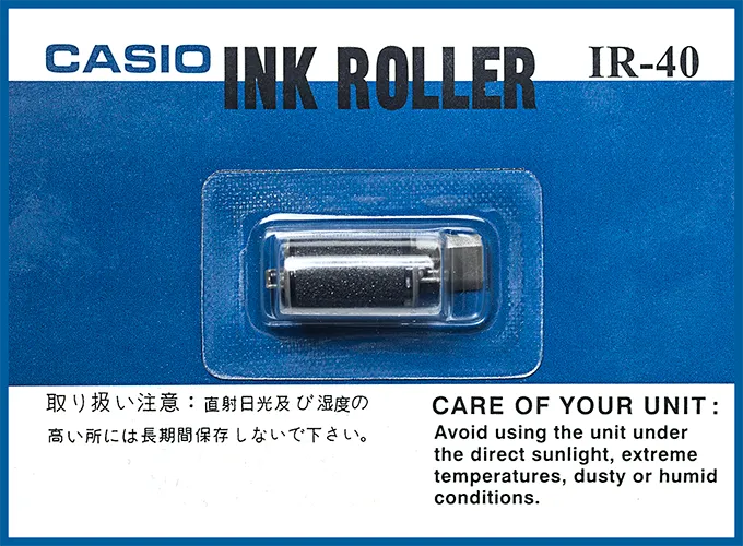 CASIO IR-40 -RODILLO ENTINTADO, CASIO