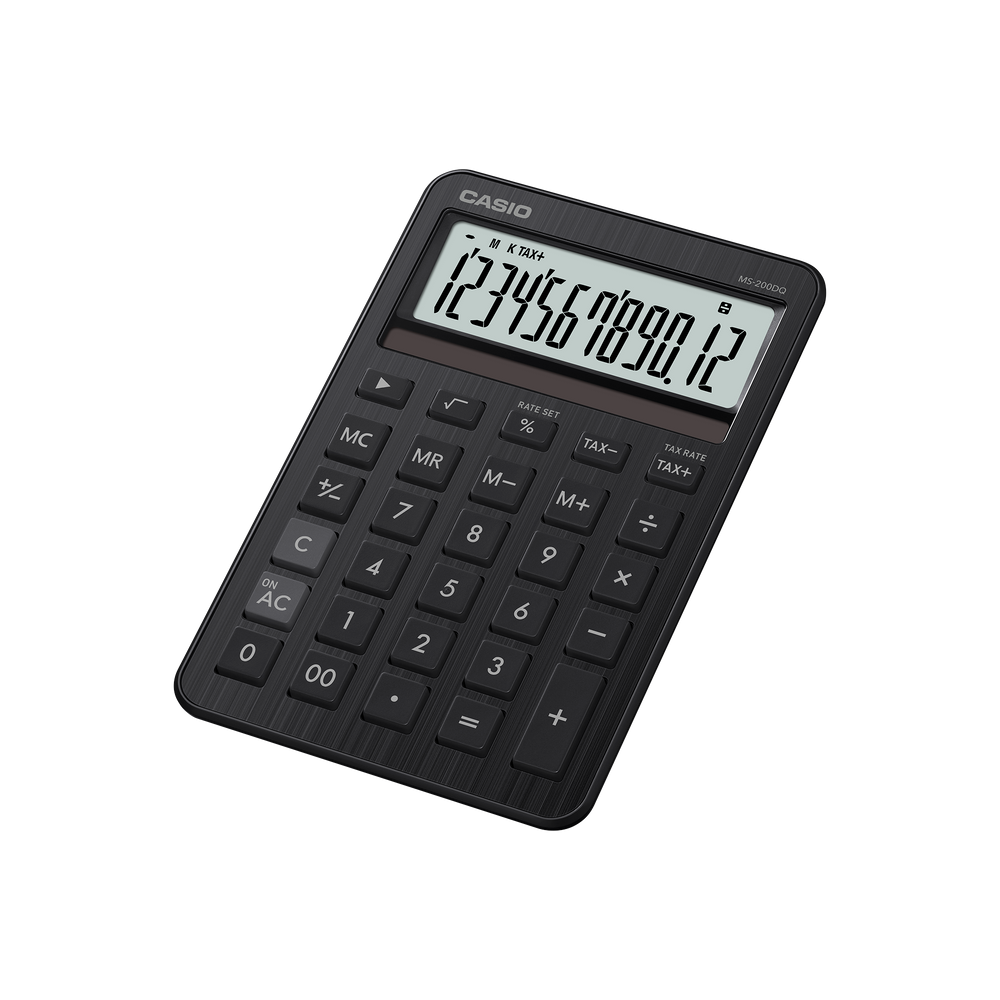 Calculadora de Escritorio - CASIO MS-200DQ-BK