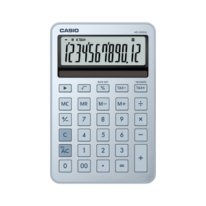 Calculadora de Escritorio - CASIO MS-200DQ-BU Azul Hielo