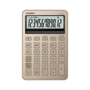 Calculadora de Escritorio - CASIO MS-200DQ-GD Dorada