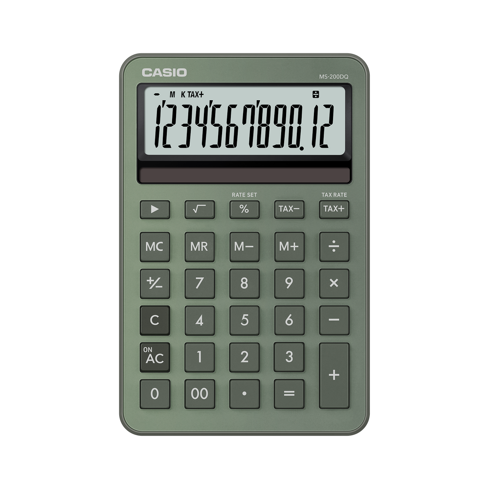 Calculadora de Escritorio - CASIO MS-200DQ-GN