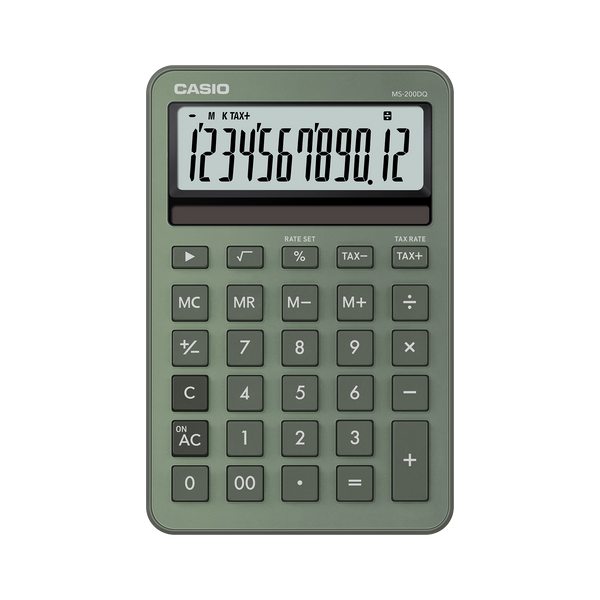 Calculadora de Escritorio - CASIO MS-200DQ-GN