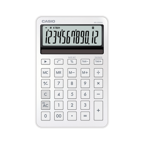 Calculadora de Escritorio - CASIO MS-200DQ-WE