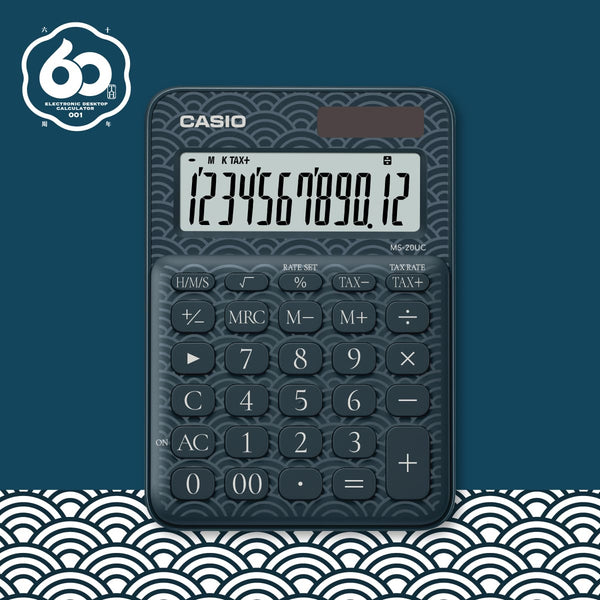 Calculadora Mini de Escritorio 60 Aniversario - CASIO MS-20UC-JBU