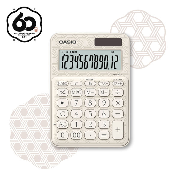 Calculadora Mini de Escritorio 60 Aniversario - CASIO MS-20UC-JWE