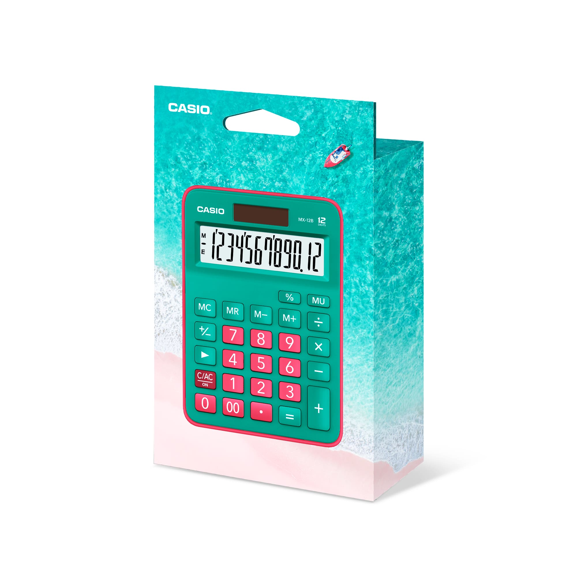 Calculadora Mini de Escritorio - CASIO MX-12B-GNRD