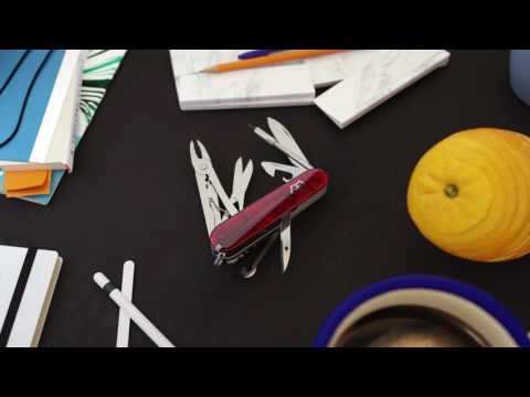 Victorinox Swiss - Cyber Tool M Rojo Transparente
