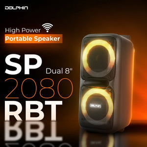 BOCINA PORTABLE BLUETOOTH DOLPHIN - SP-2080RBT