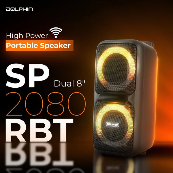 BOCINA PORTABLE BLUETOOTH DOLPHIN - SP-2080RBT