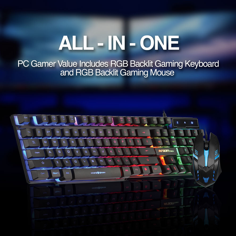 Combo Teclado Y Mouse Gaming - Argom Tech