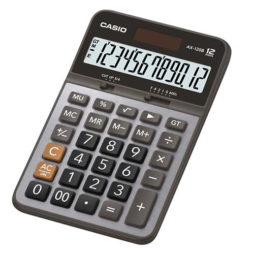 Calculadora Compacta de Escritorio - CASIO AX-120B-W-DC