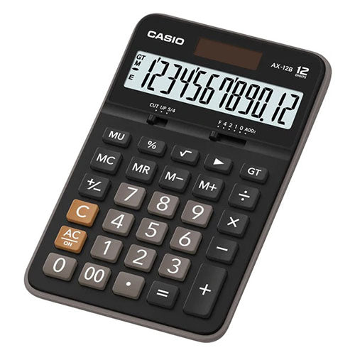 Calculadora Compacta de Escritorio - CASIO AX-12B-W-DC