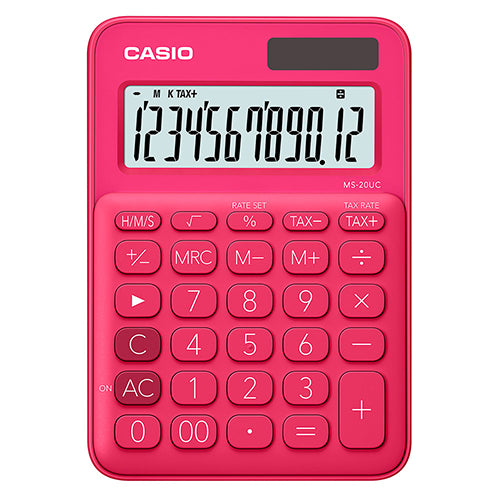 Calculadora Mini de Escritorio - CASIO MS-20UC-RD