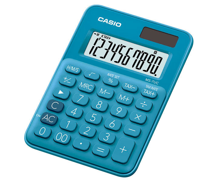 Calculadora Mini de Escritorio - CASIO MS-7UC-BU