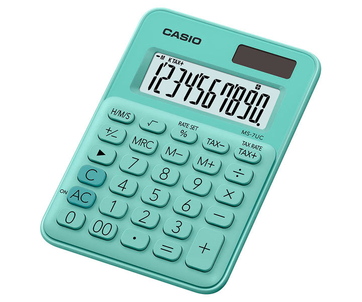 Calculadora Mini de Escritorio - CASIO MS-7UC-GN