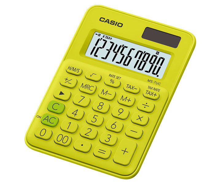 Calculadora Mini de Escritorio - CASIO MS-7UC-YG