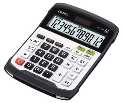 Calculadora a Prueba de Agua y Polvo - CASIO WD-320MT