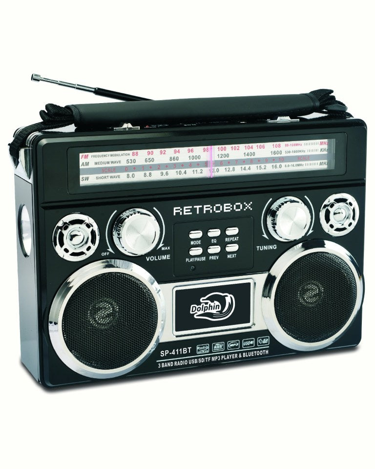 RetroBox™ Altavoz Portátil Bluetooth - Dolphin